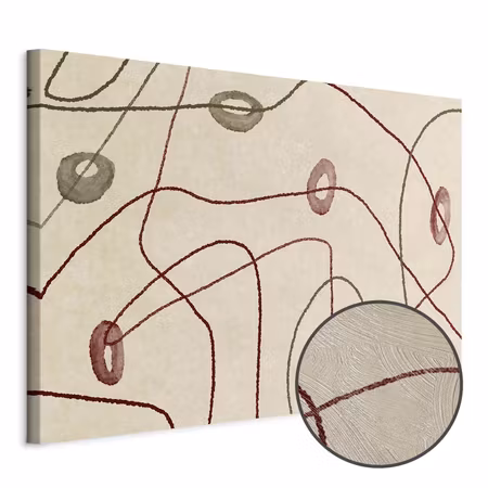Premium canvastavla - Lines and Shapes Bead