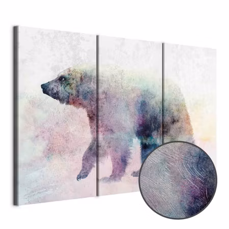 Premium canvastavla - Lonely Bear Parts