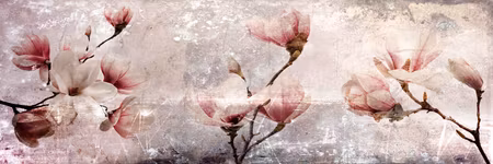 Premium canvastavla - Magnolia Charm Part Narrow