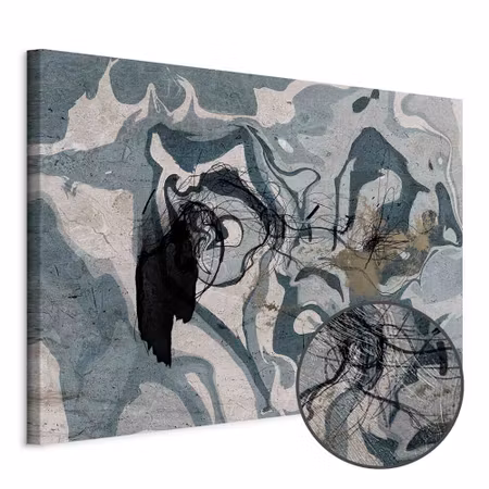 Premium canvastavla - Marbled Reflection Part Wide