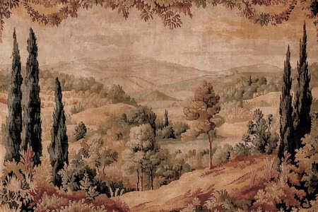 Premium canvastavla - Mediterranean Landscape -
