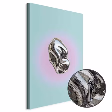 Premium canvastavla - Metallic Form - Abstract