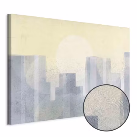 Premium canvastavla - Modern City Part Wide -