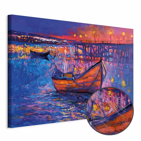 Premium canvastavla - Modern Impressionism - Night