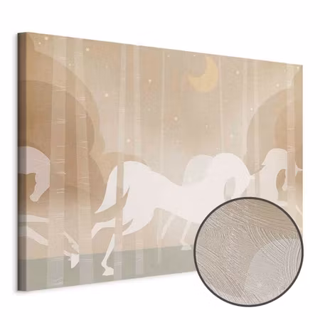 Premium canvastavla - Moon Horses - Horses