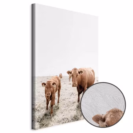 Premium canvastavla - Mother and Calf Part