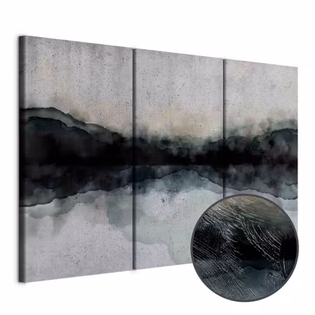 Premium canvastavla - Mountain Surface of the Lake