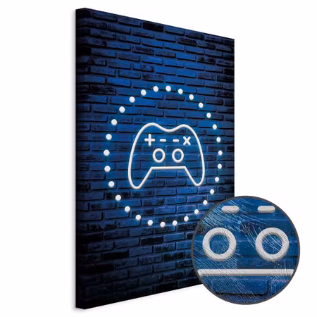Premium canvastavla - Neon Gamepad