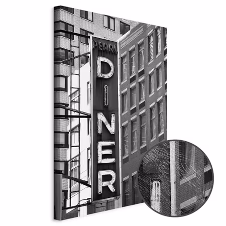 Premium canvastavla - New York Neon Sign Part