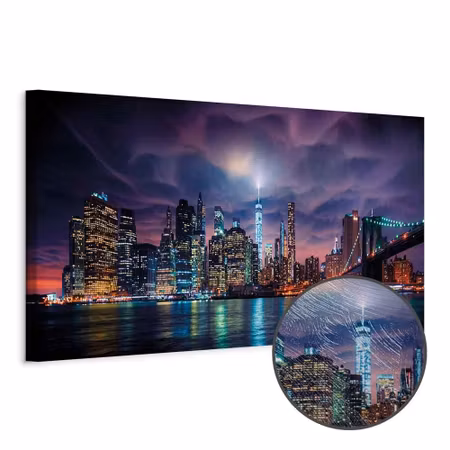 Premium canvastavla - New York Dark City