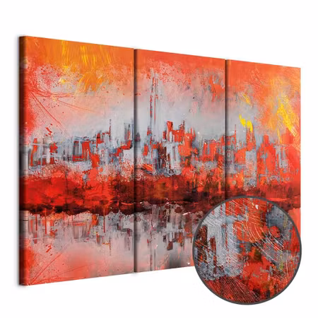 Premium canvastavla - New York Sunset Parts
