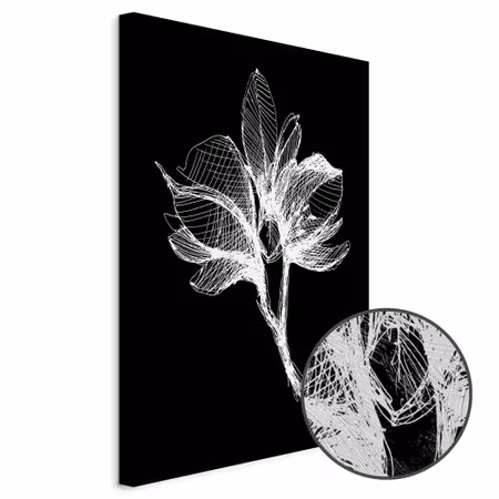 Premium canvastavla - Night Flower Part Vertical