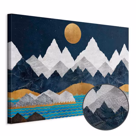 Premium canvastavla - Night in the Mountains Part