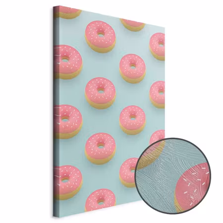 Premium canvastavla - Pastel Donuts Part Vertical