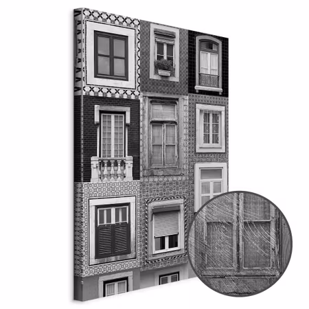 Premium canvastavla - Patterned Windows Part