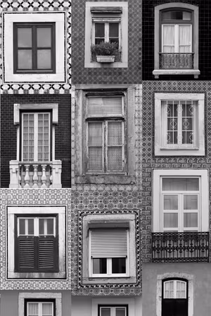 Premium canvastavla - Patterned Windows Part