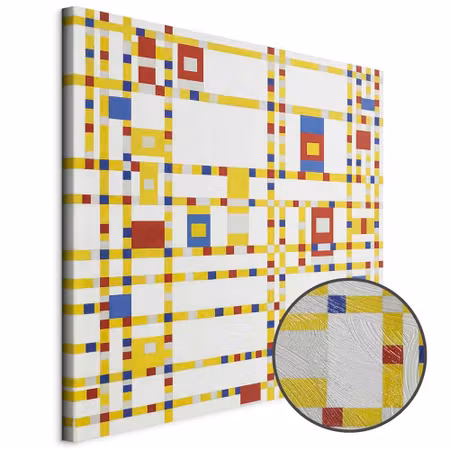 Premium canvastavla - Piet Mondrian Broadway