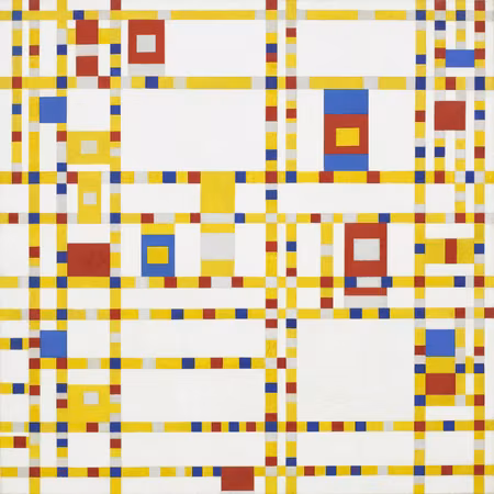 Premium canvastavla - Piet Mondrian Broadway
