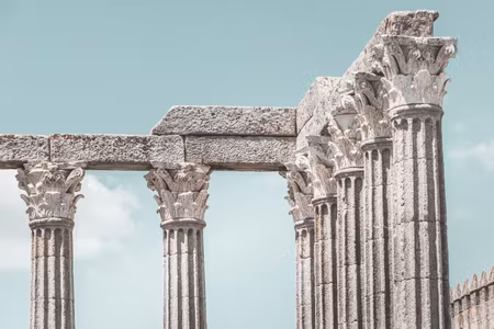 Premium canvastavla - Pillars of History Part Wide