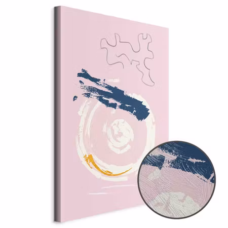 Premium canvastavla - Pink Accent Part Vertical