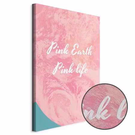 Premium canvastavla - Pink Earth Pink Life Part