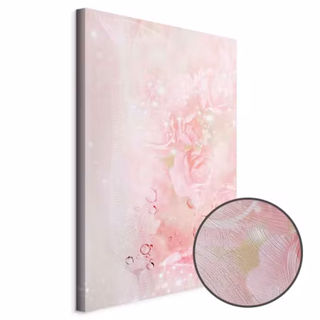Premium canvastavla - Pink Nature Part Vertical