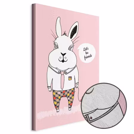 Premium canvastavla - Rabbit& S Friend Part