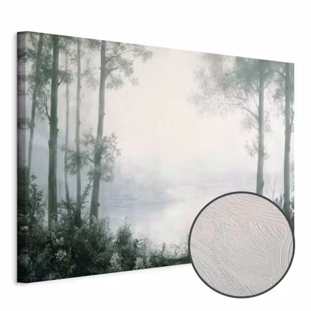 Premium canvastavla - Retro Landscape Grove Trees