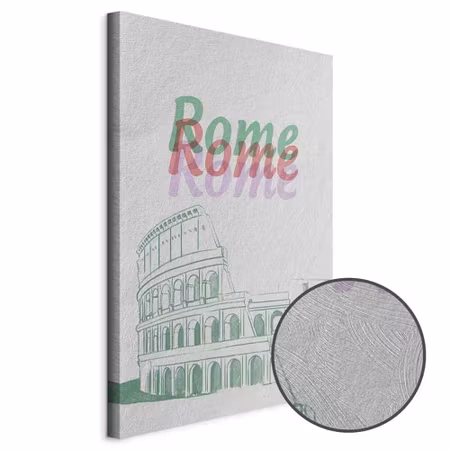 Premium canvastavla - Rome in Watercolours Part