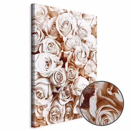 Premium canvastavla - Rose Garden Part Vertical