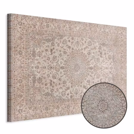 Premium canvastavla - Sand Carpet - Worn Persian