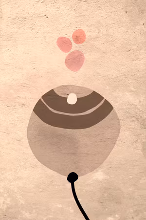 Premium canvastavla - Sand Balloon Part Vertical