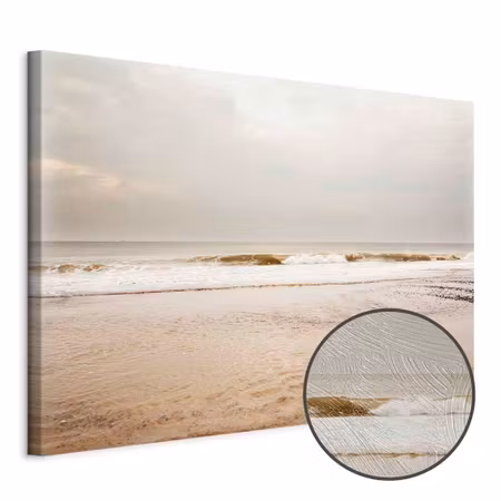 Premium canvastavla - Sea After Storm Part Wide