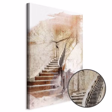 Premium canvastavla - Secret Stairs Part Vertical