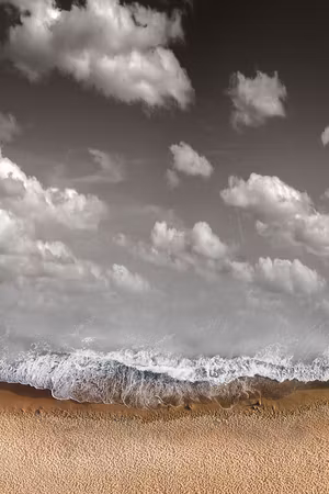 Premium canvastavla - Sky Wave Part Vertical