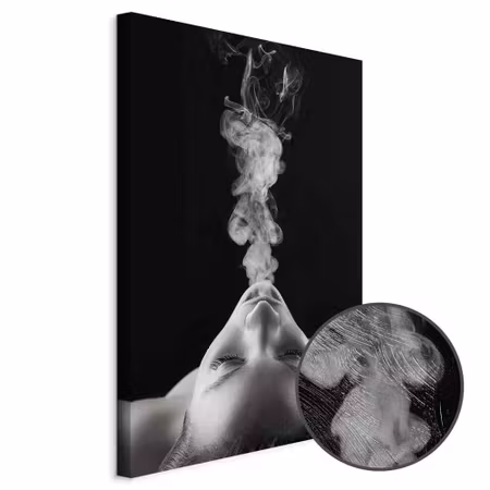 Premium canvastavla - Smoke Cloud Part Vertical