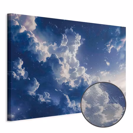 Premium canvastavla - Starry Clouds and Delicate