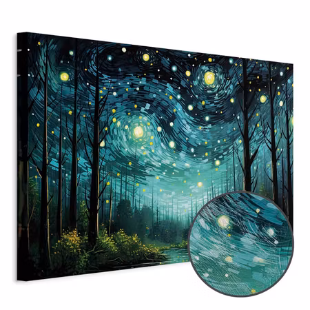 Premium canvastavla - Starry Night - a