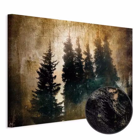 Premium canvastavla - Stately Spruces Part Wide