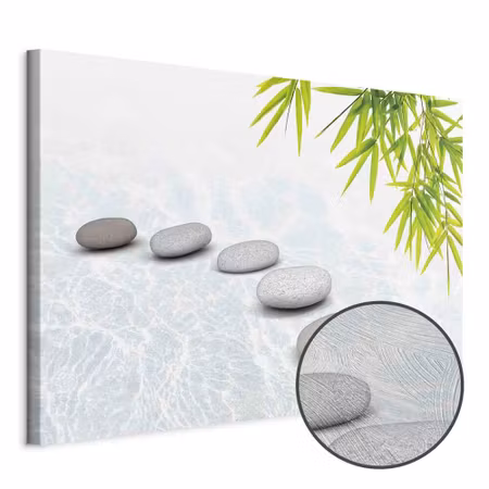 Premium canvastavla - Stone Peace Part Wide