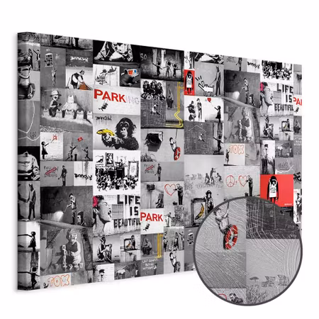 Premium canvastavla - Street Art Banksy