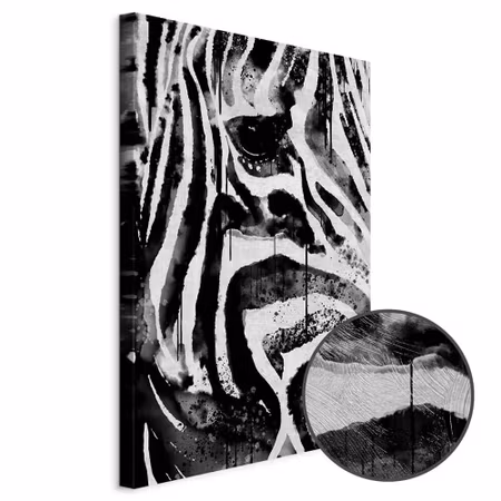 Premium canvastavla - Striped Nature Part Vertical