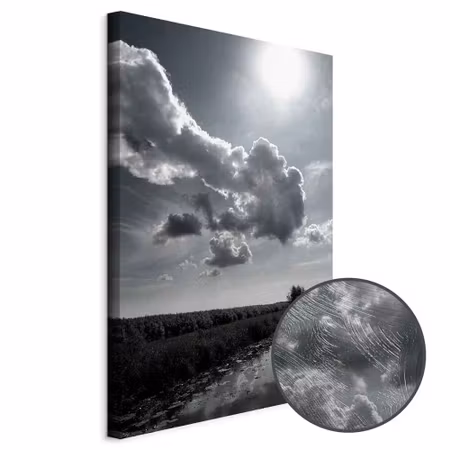 Premium canvastavla - Sun Over Clouds -part - Sky