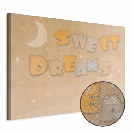 Premium canvastavla - Sweet Dreams - Pastel