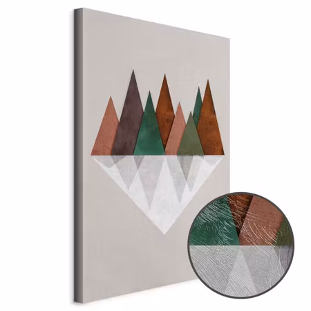 Premium canvastavla - Symmetrical Land Part