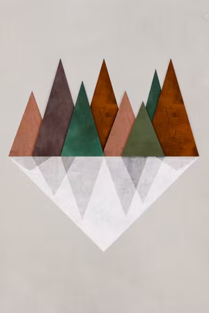 Premium canvastavla - Symmetrical Land Part