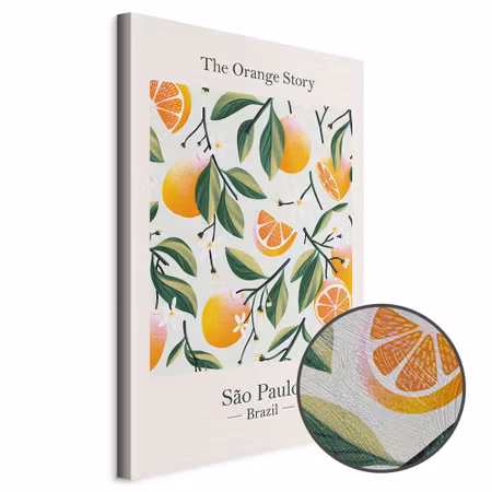 Premium canvastavla - The Orange Story Part