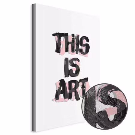 Premium canvastavla - This Is Art Part Vertical