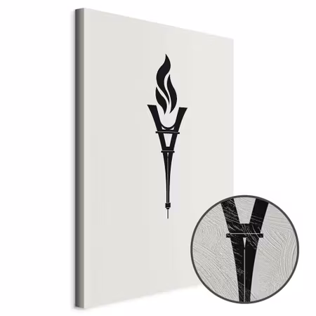 Premium canvastavla - Torch Shaped Like an