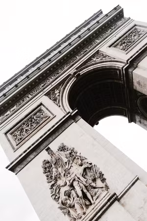 Premium canvastavla - Triumphal Arch Part Vertical